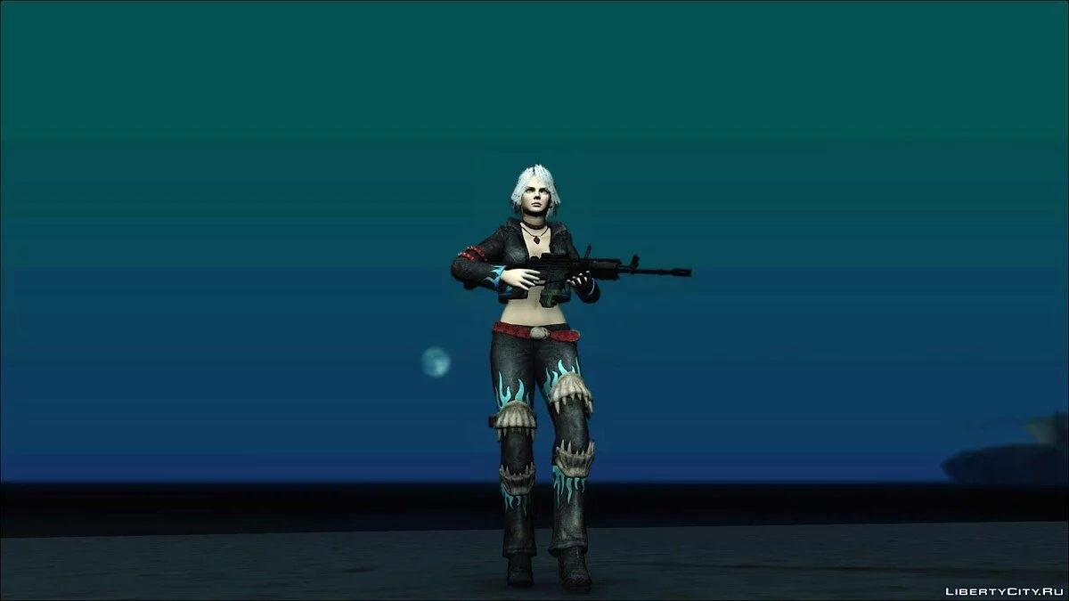 Dead Or Alive 5 Doa5 Christie Leather Costume / GTA San Andreas