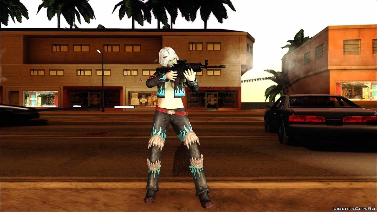 Dead Or Alive 5 Doa5 Christie Leather Costume / GTA San Andreas