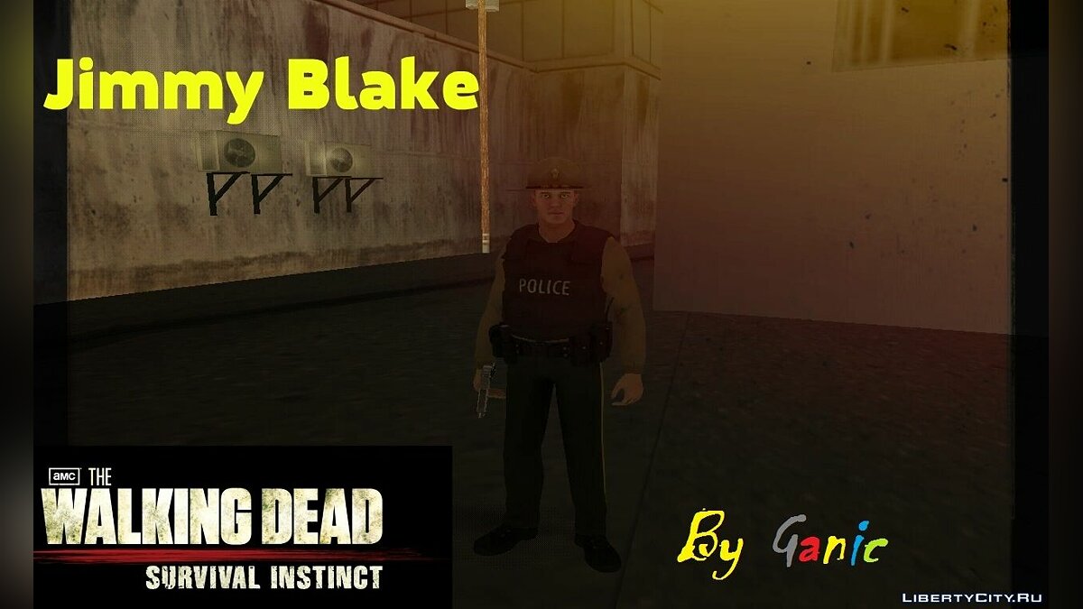 Скачать Jimmy Blake from The Walking Dead Survival Instinct для GTA San  Andreas