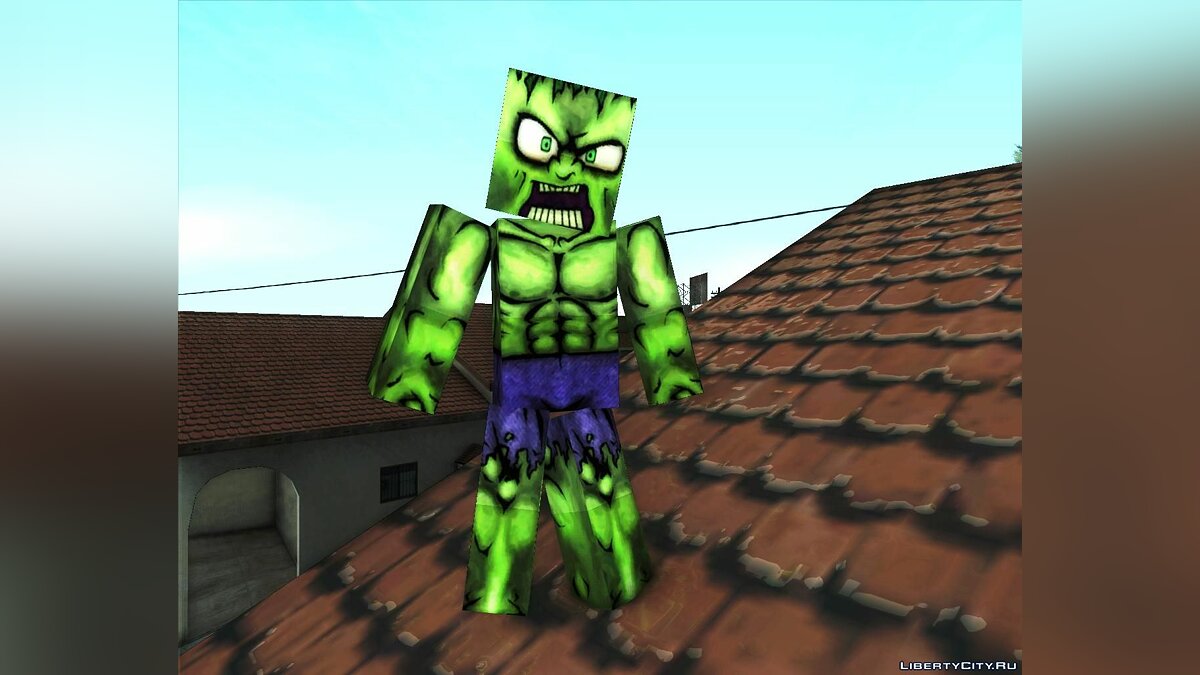 Скачать Minecraft big skins pack для GTA San Andreas