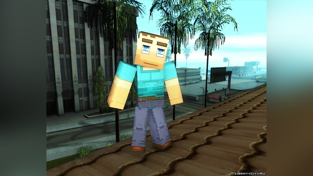 Скачать Minecraft big skins pack для GTA San Andreas