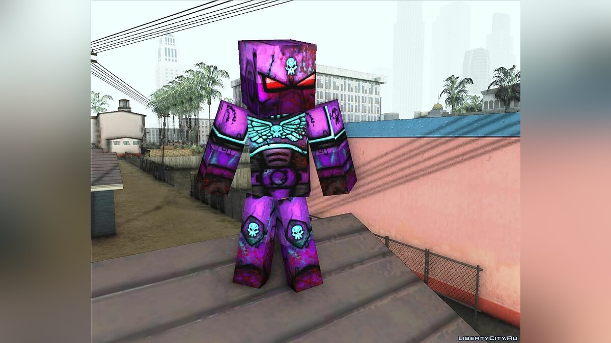 Скачать Minecraft big skins pack для GTA San Andreas