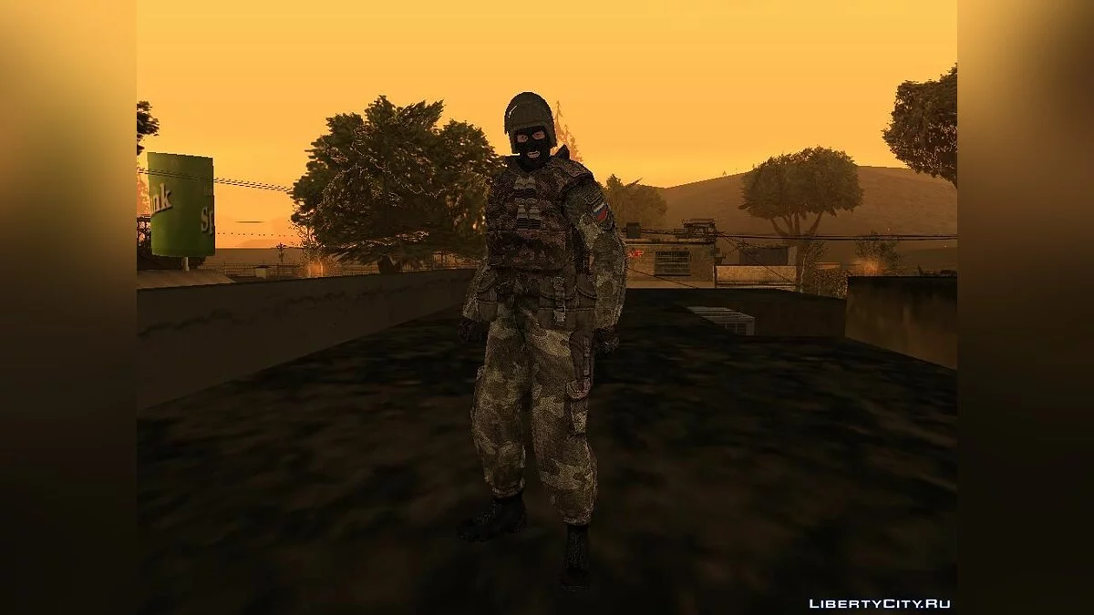 Штурмовик Российского Спецназа из Battlefield 2: Special Forces / GTA San Andreas