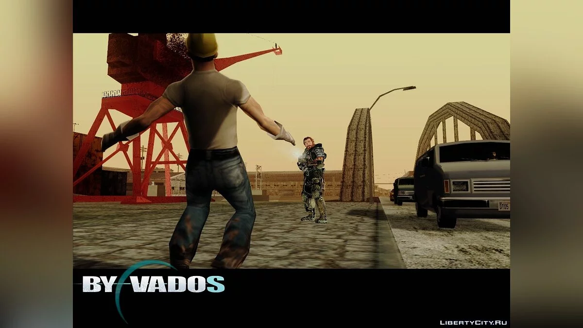 Jim Peyton from Lost Planet 3 / GTA San Andreas