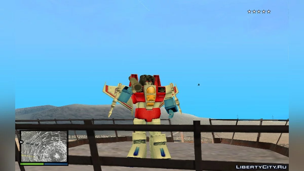 Старскрим(Скандалист) из мультсериала Transformers: G1 / GTA San Andreas