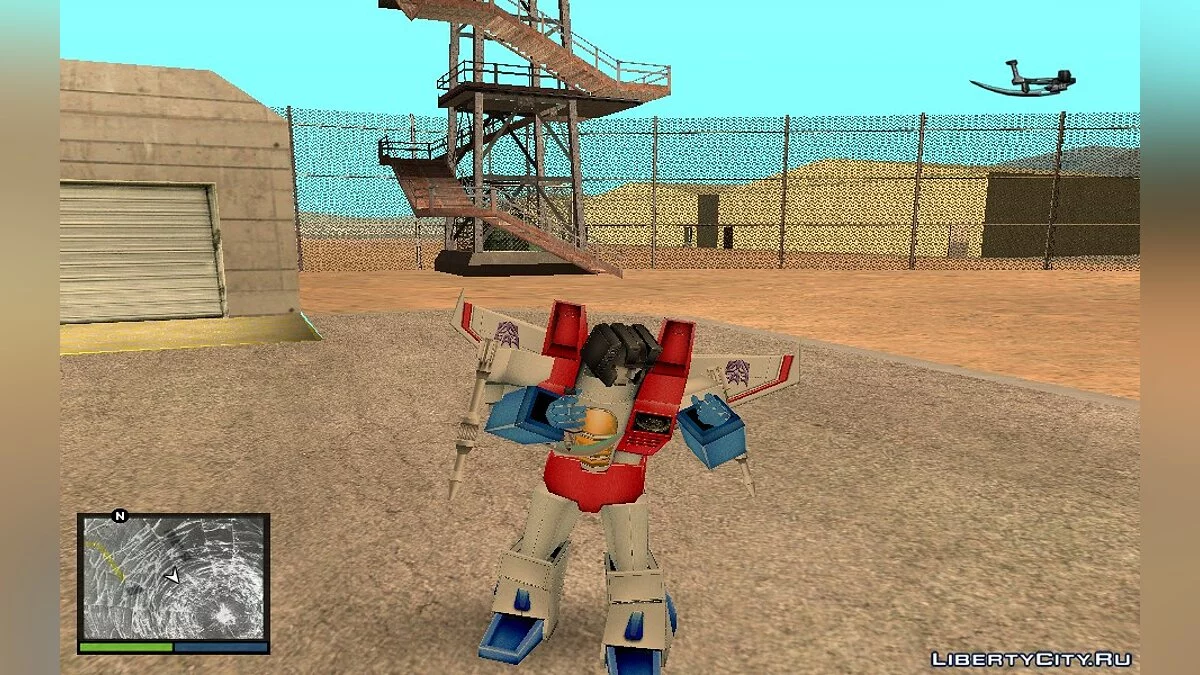 Старскрим(Скандалист) из мультсериала Transformers: G1 / GTA San Andreas