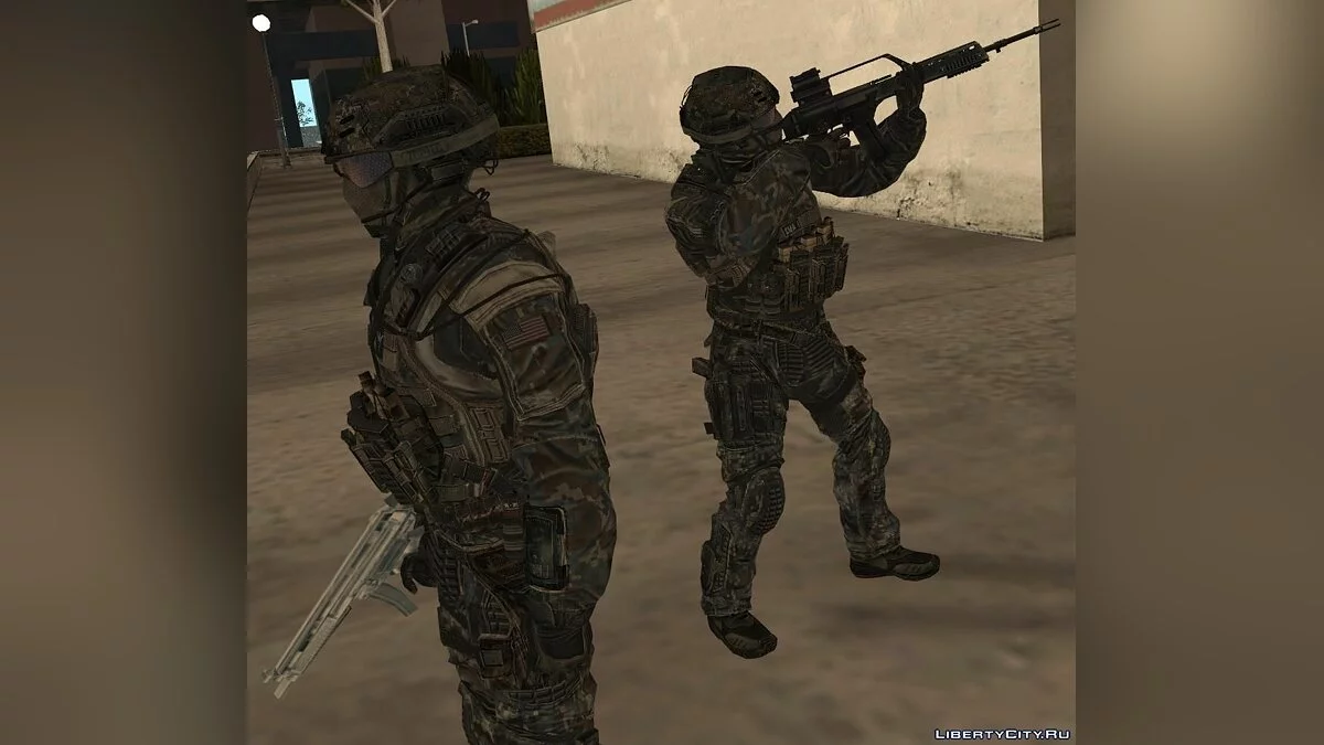 Автоматчик SEAL (мп), конверт из COD:BO2 / GTA San Andreas