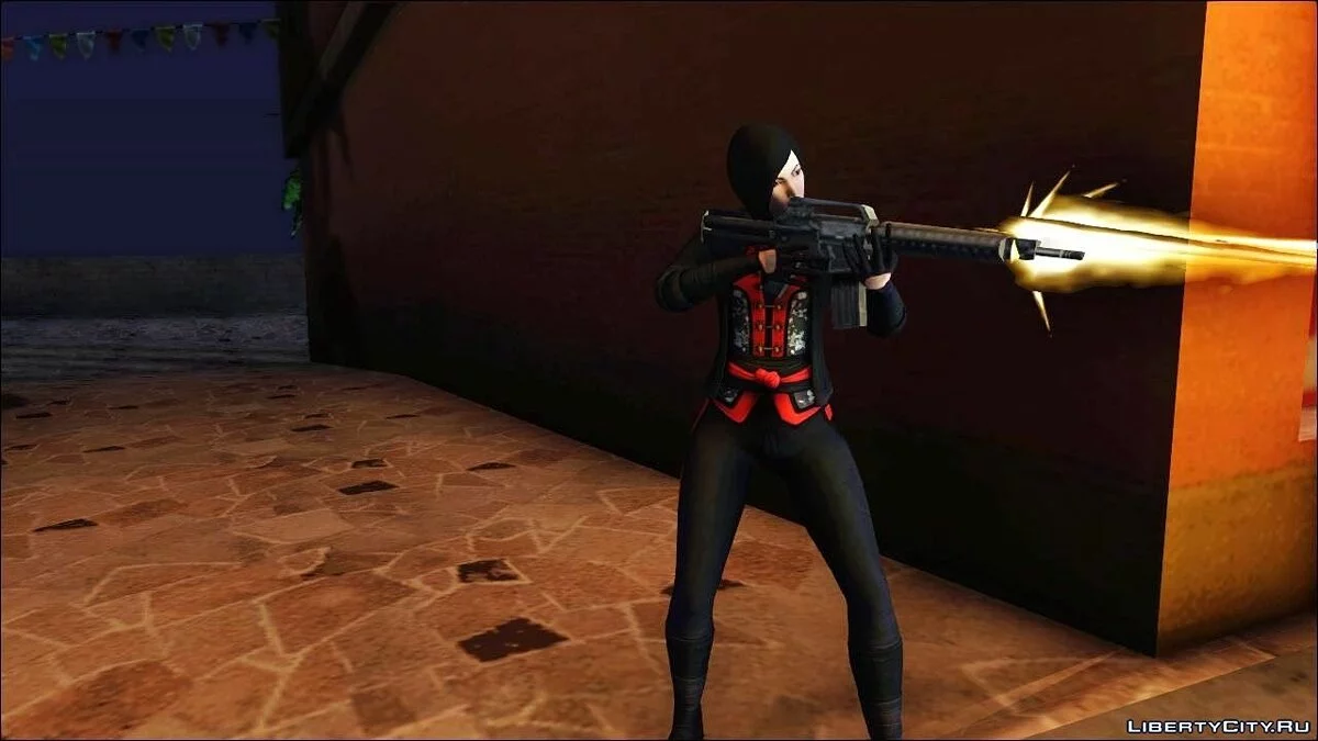 Леди Шива из игры Batman Arkham Origins / GTA San Andreas