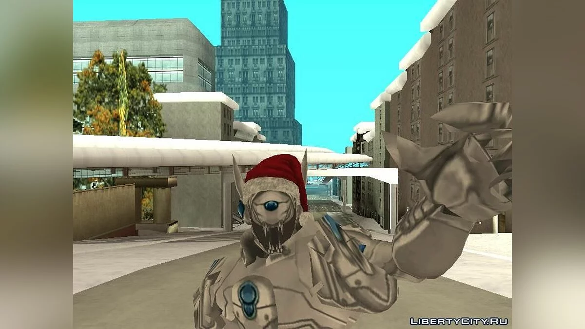 Альтрон в новогодней шапке / GTA San Andreas
