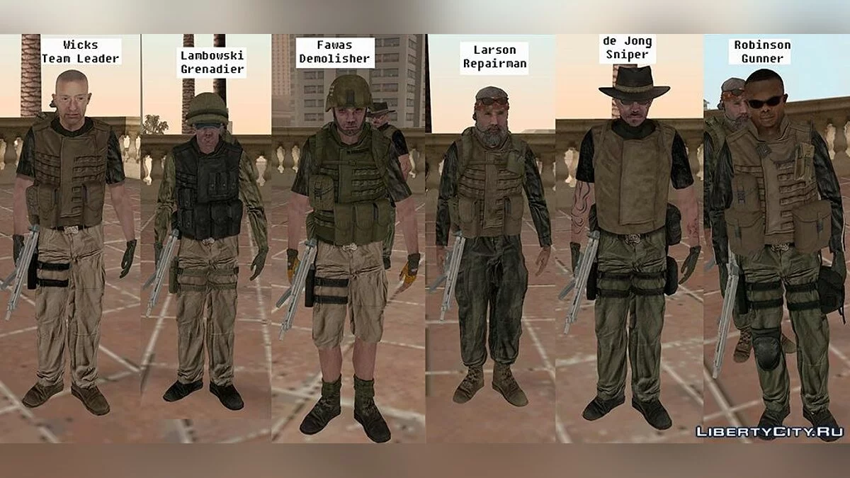 Наёмники (конверт из ARMA: Royal Flush) / GTA San Andreas