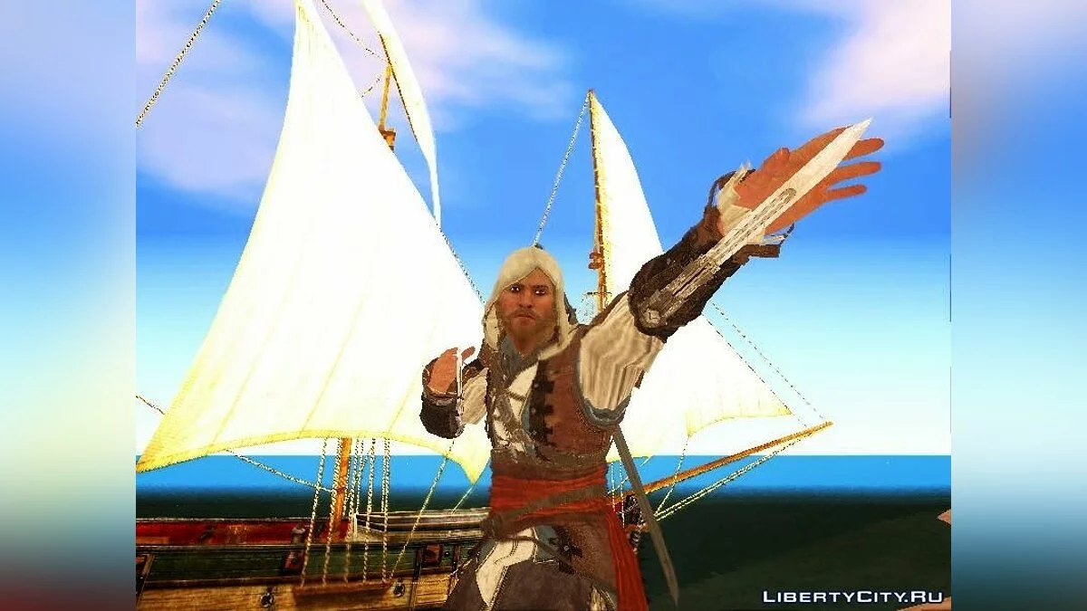 Edward Kenway from AC4 / GTA San Andreas