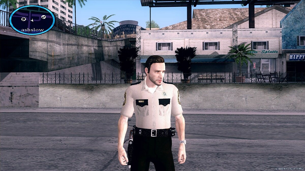 Скачать Rick Grimes (Ходячие мертвецы) для GTA San Andreas