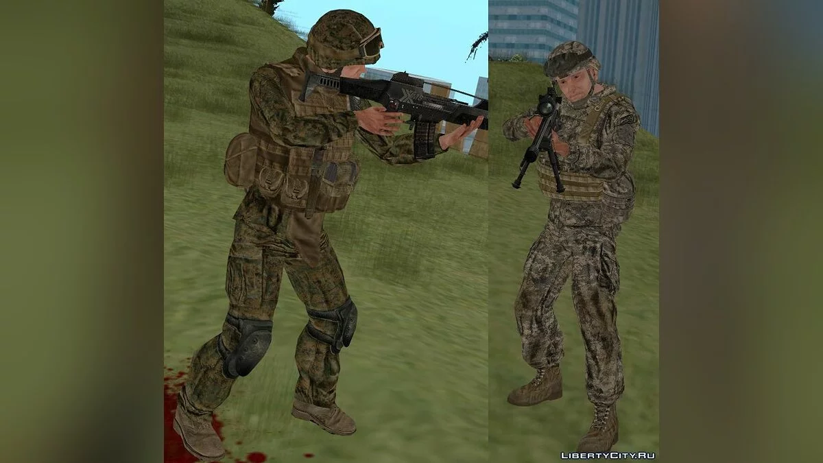 Солдаты Армии и КМП США, конверт из ArmA II / GTA San Andreas
