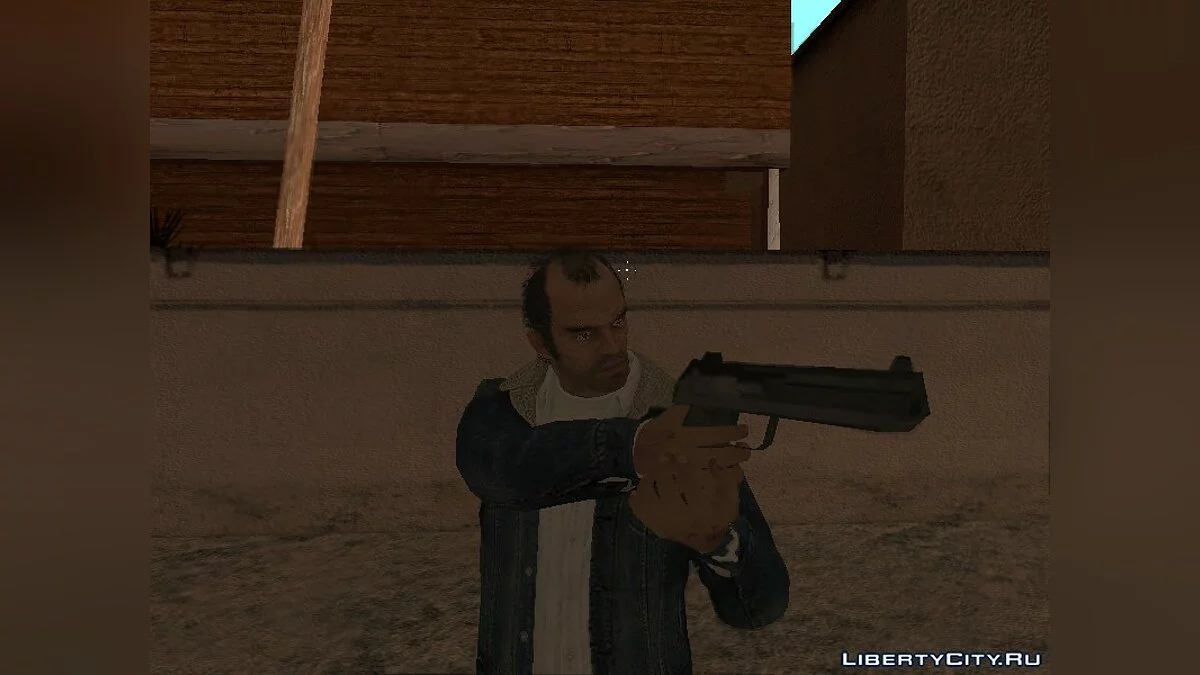 [GTA V] Trevor with Blue Denim Jacket / GTA San Andreas