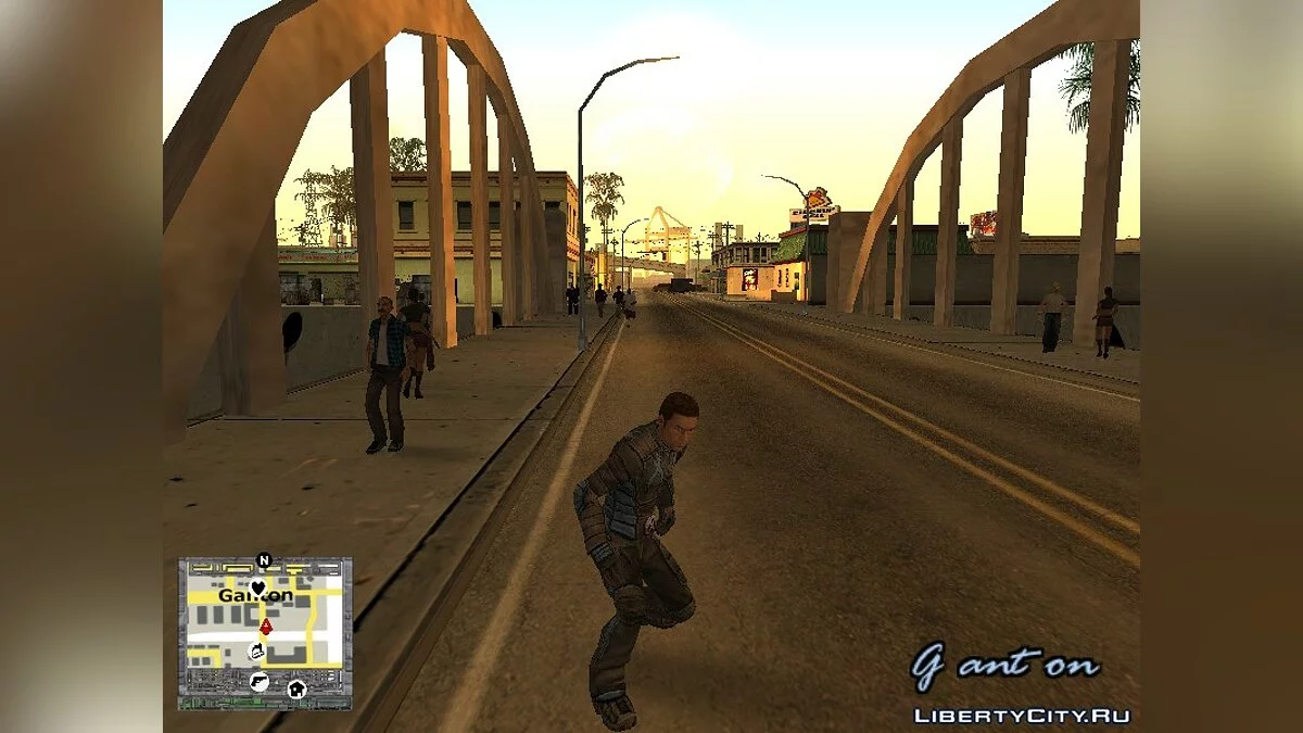 Айсмен из игры X-Men The Official Game / GTA San Andreas