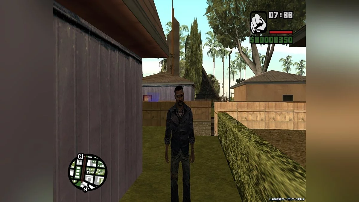 Lee and Klementine from Walking Dead / GTA San Andreas