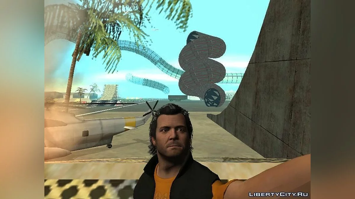 Michael in custom clothes / GTA San Andreas