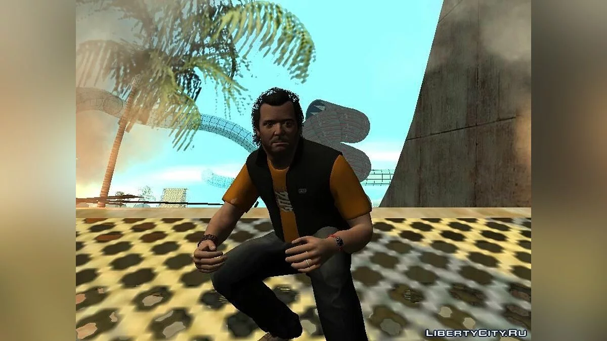 Michael in custom clothes / GTA San Andreas