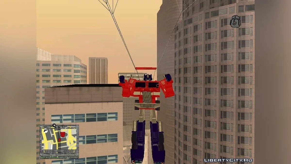 Оптимус Прайм из файтинга DreamMix TV World Fighters / GTA San Andreas