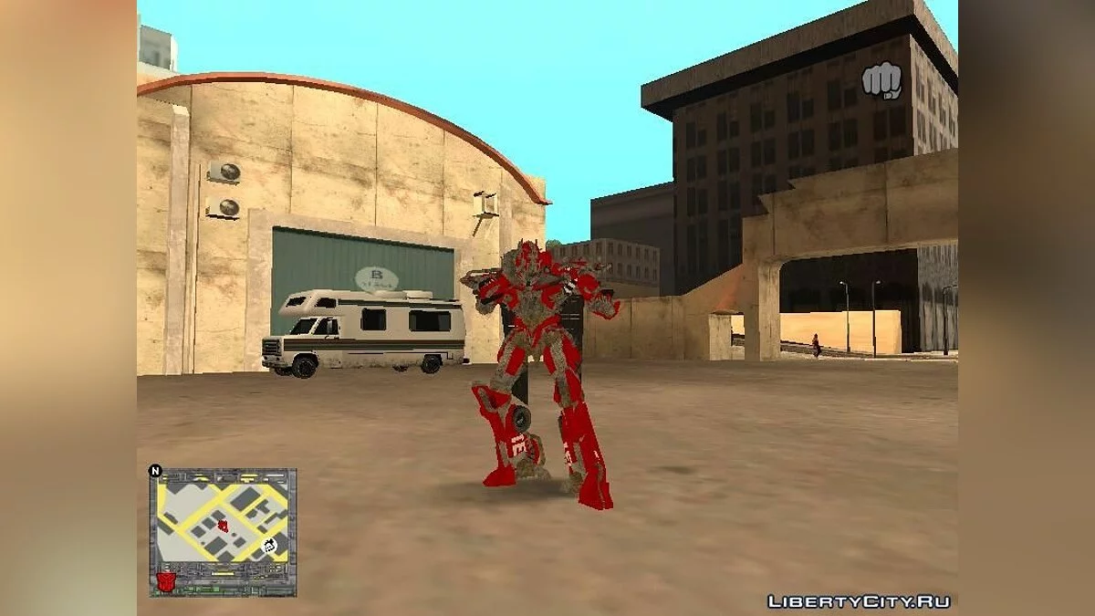 Сентинел Прайм как в фильме \"Трансформеры темная сторона луны\" / GTA San Andreas
