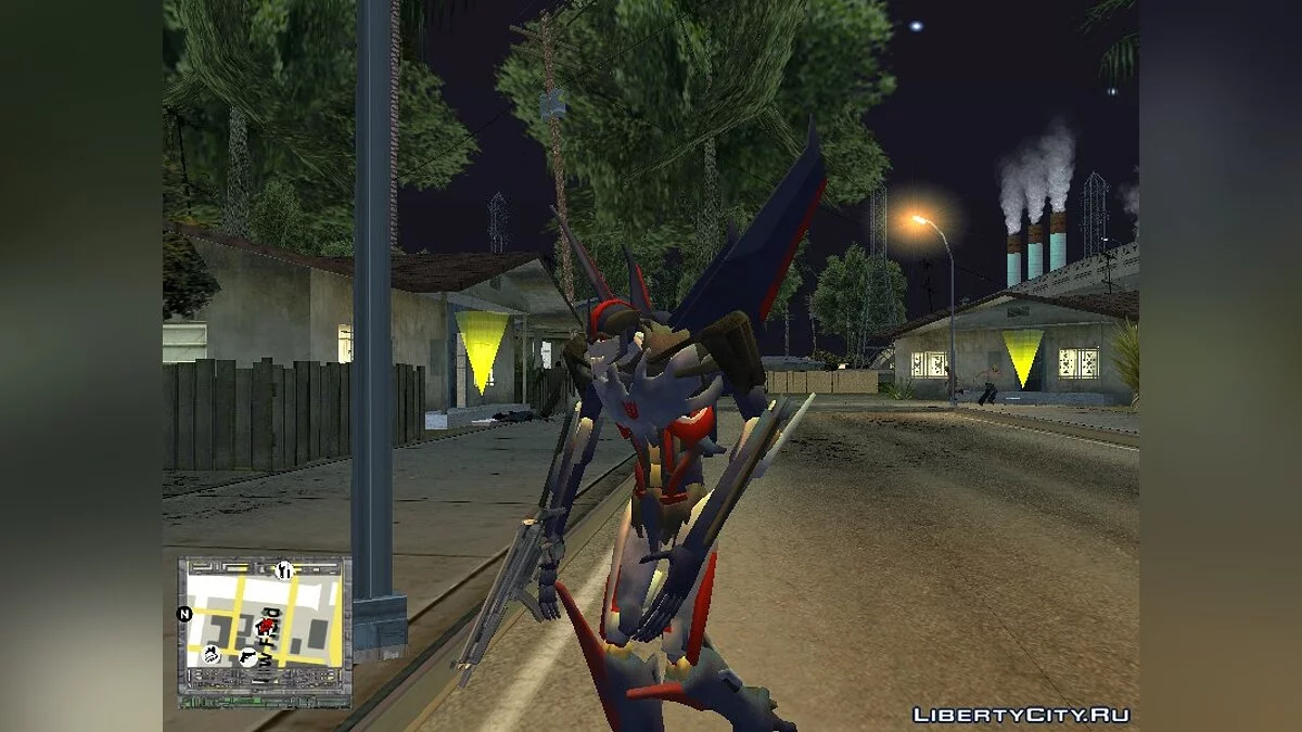 Старскрим как в Transformers Prime / GTA San Andreas