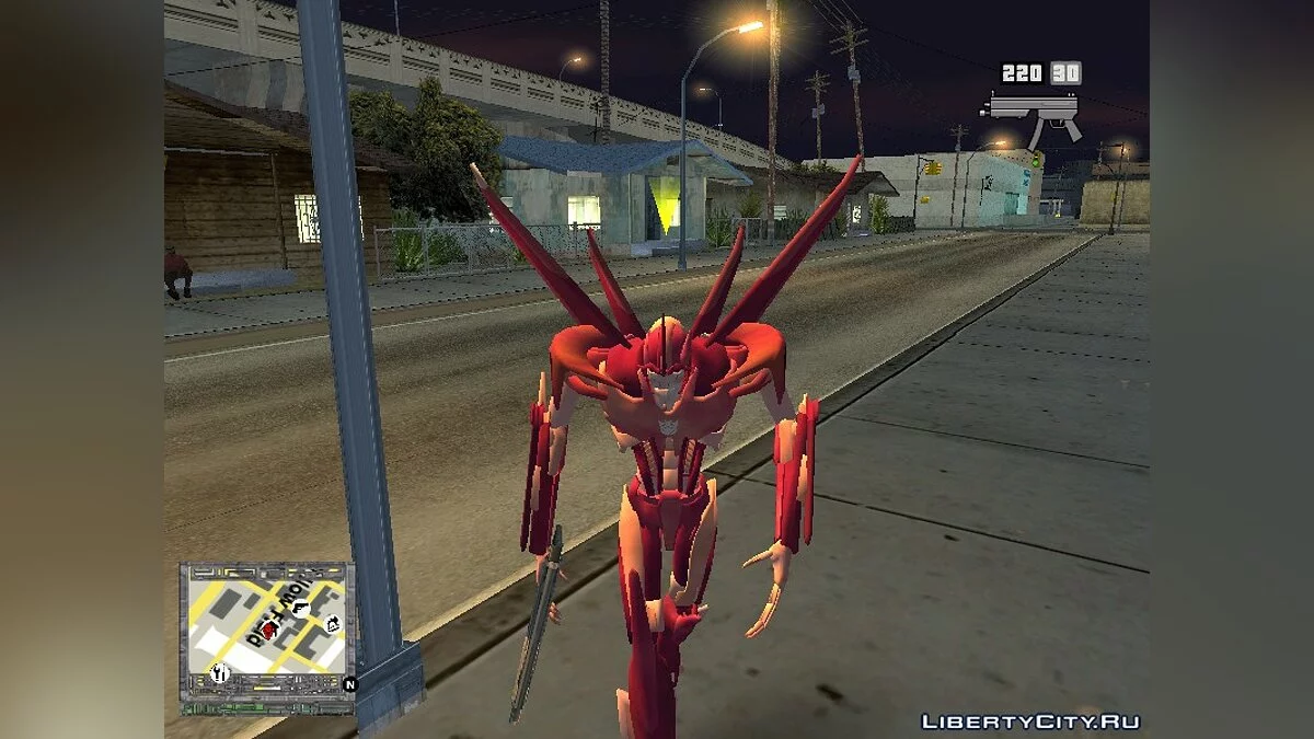 Старскрим как в Transformers Prime / GTA San Andreas