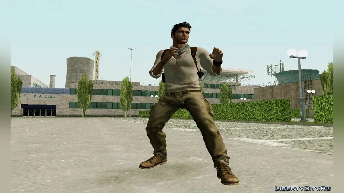 Nathan Drake из игры Uncharted 3 / GTA San Andreas