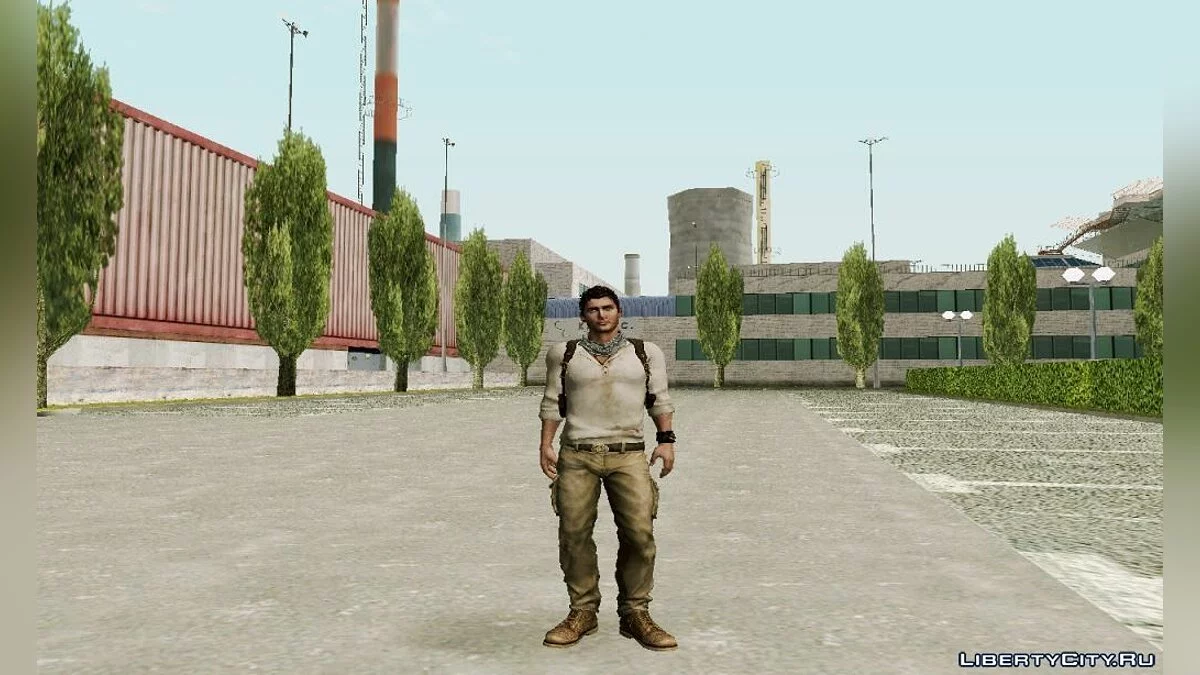 Nathan Drake из игры Uncharted 3 / GTA San Andreas