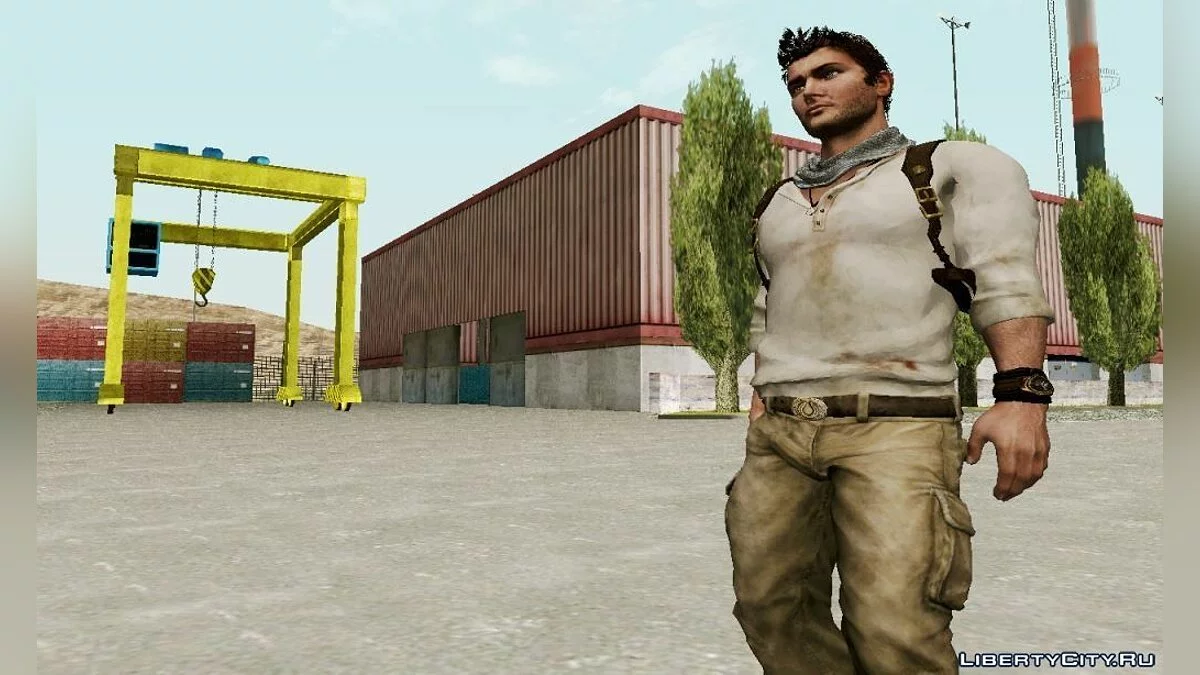 Nathan Drake из игры Uncharted 3 / GTA San Andreas