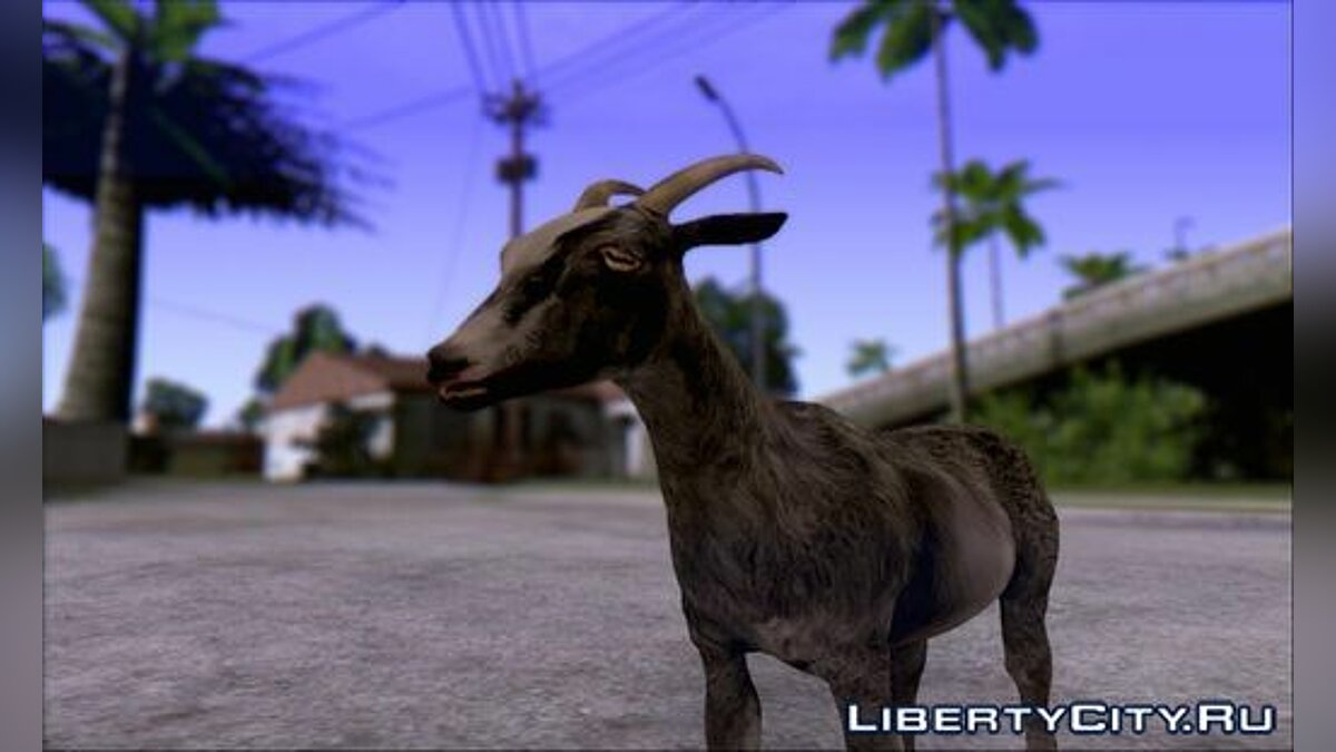 Скачать Goat Simulator Skin для GTA San Andreas