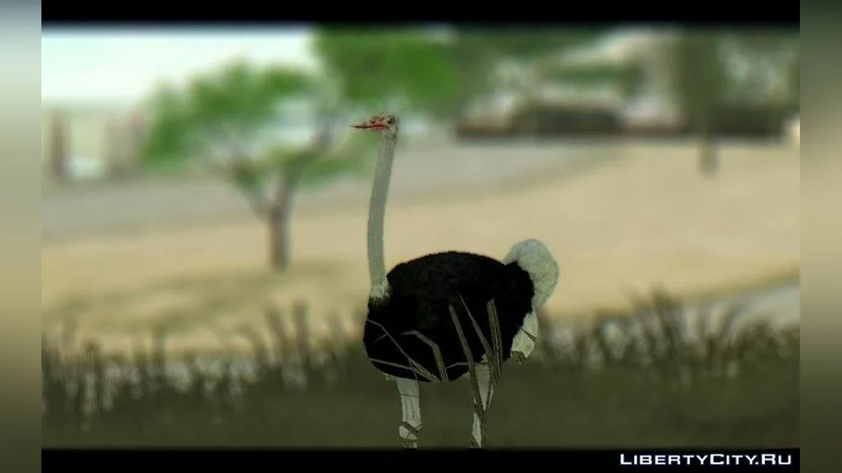 Ostrich From Goat Simulator / GTA San Andreas