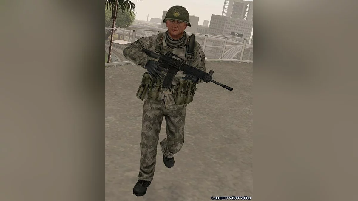 Северокорейский солдат, конверт из Rogue Warrior.  / GTA San Andreas