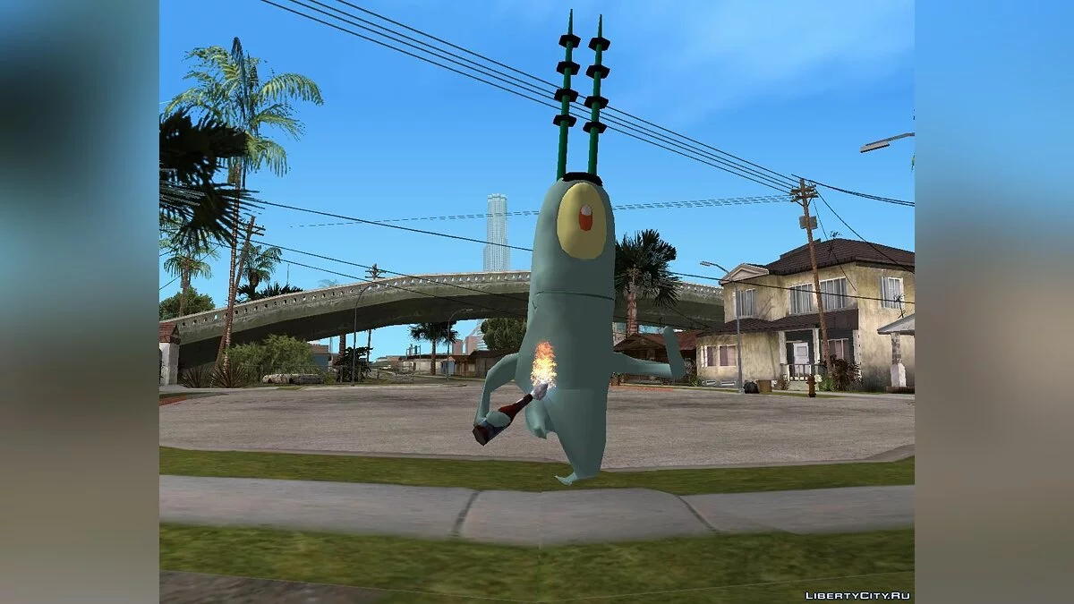 Планктон из Губки-Боба(Plankton from Sponge Bob) / GTA San Andreas