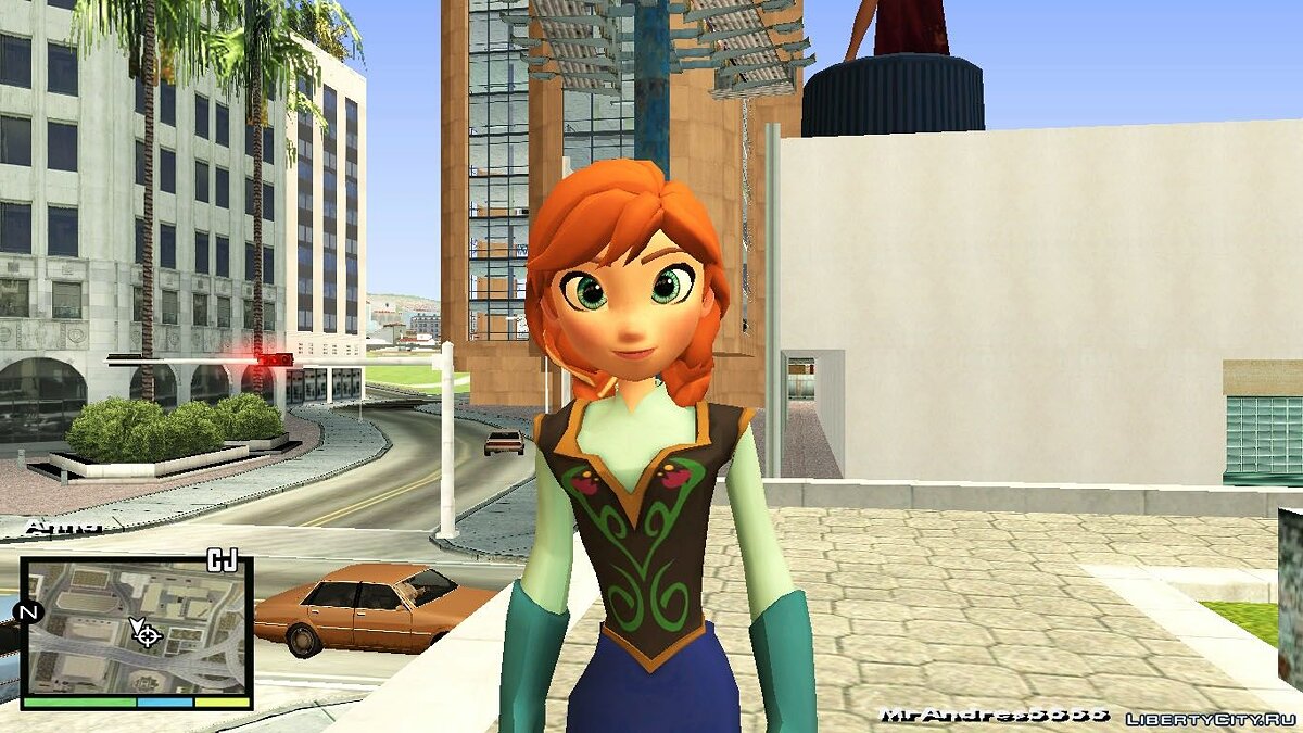 Скачать Princess Anna (Frozen) для GTA San Andreas