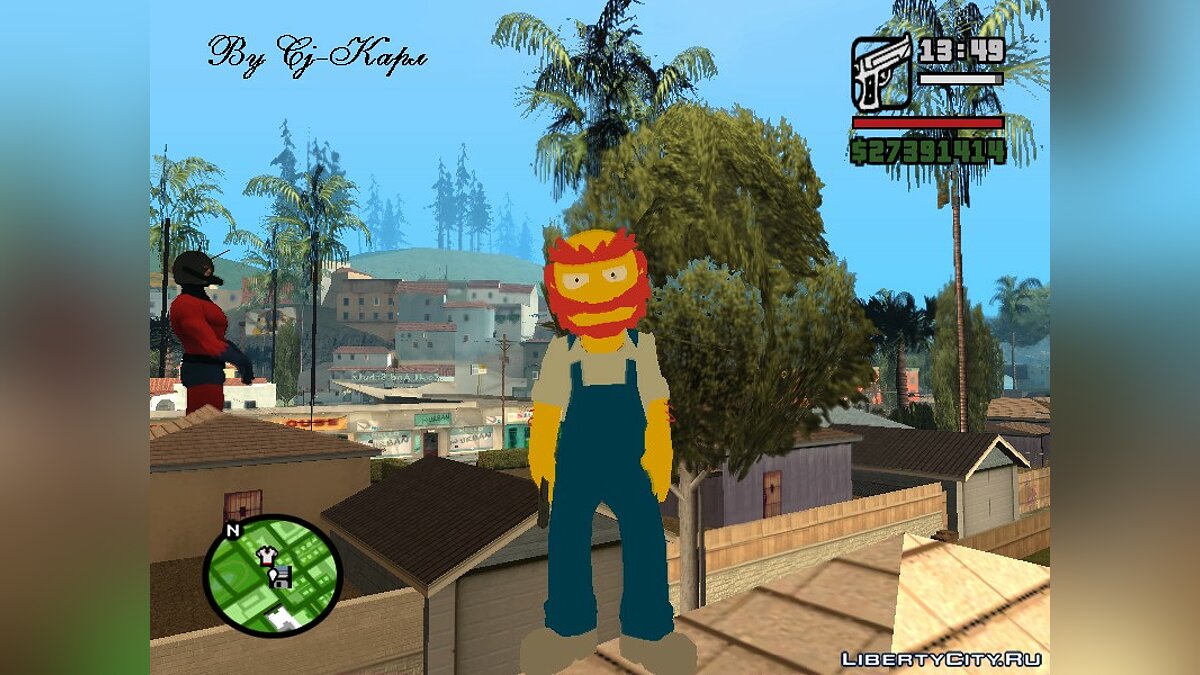 Скачать Садовник Вилли (The Simpsons: Road Rage) для GTA San Andreas