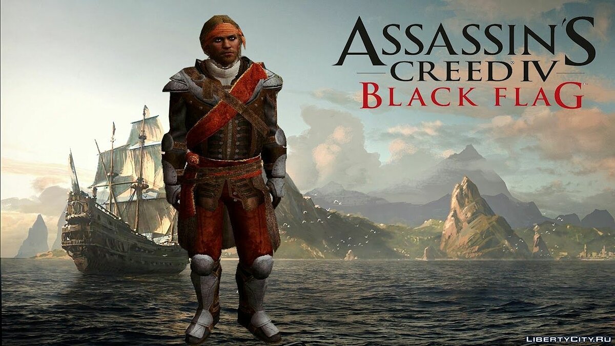 Скачать Edward Kenway [Captain Drake] Assassin Creed IV Black Flag для GTA  San Andreas