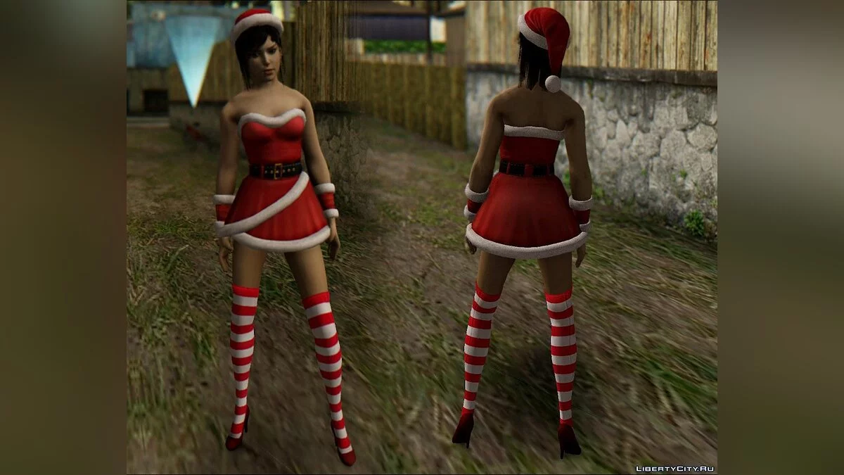 Lara Croft: New year / GTA San Andreas