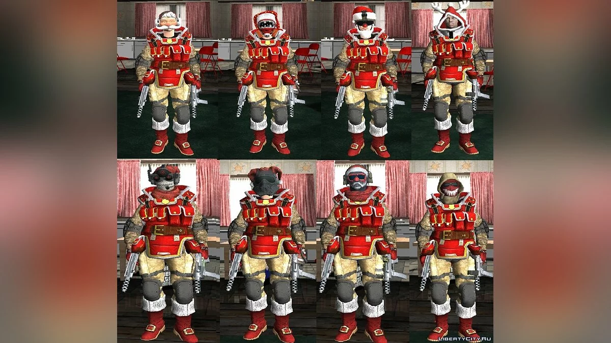 WarFace_New year Skin PACK / GTA San Andreas