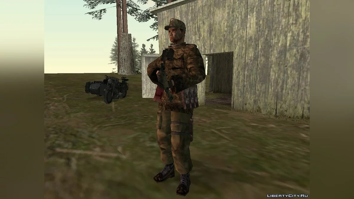 Немецкий снайпер из Sniper Elite / GTA San Andreas