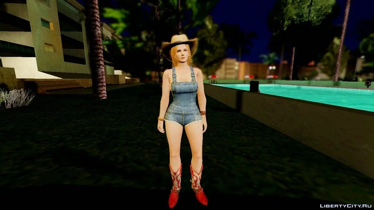 Dead Or Alive 5 Tina Overalls / GTA San Andreas