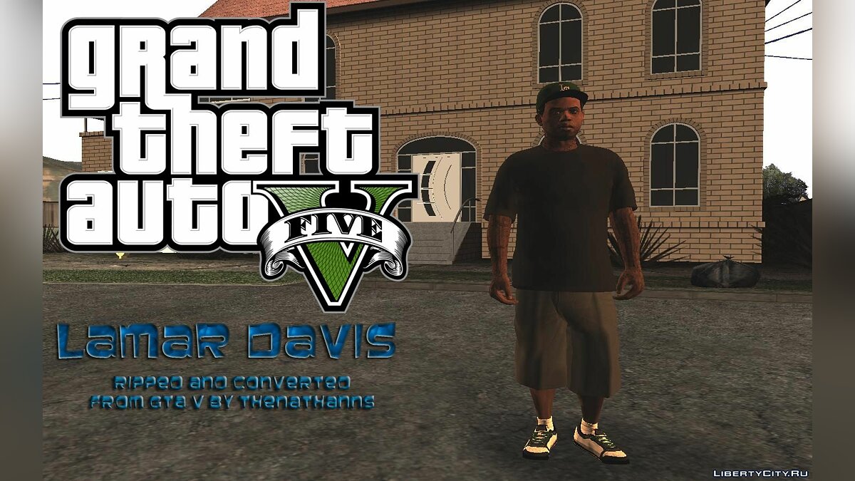 Скачать GTA V Lamar Davis для GTA San Andreas