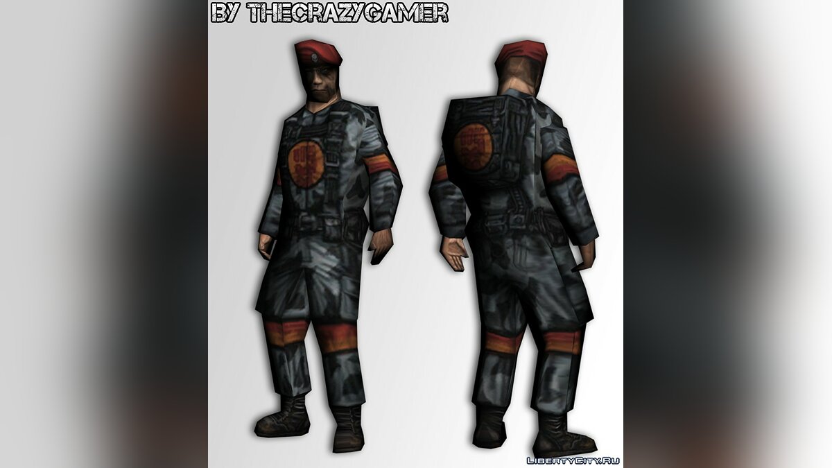 Скачать Soldier From Team Fortress Classic (Red) для GTA San Andreas