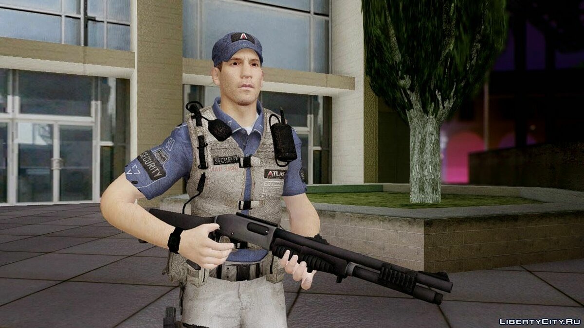 Скачать COD Advanced Warfare Jon Bernthal Security Guard(Shane from The  Walking Dead) для GTA San Andreas