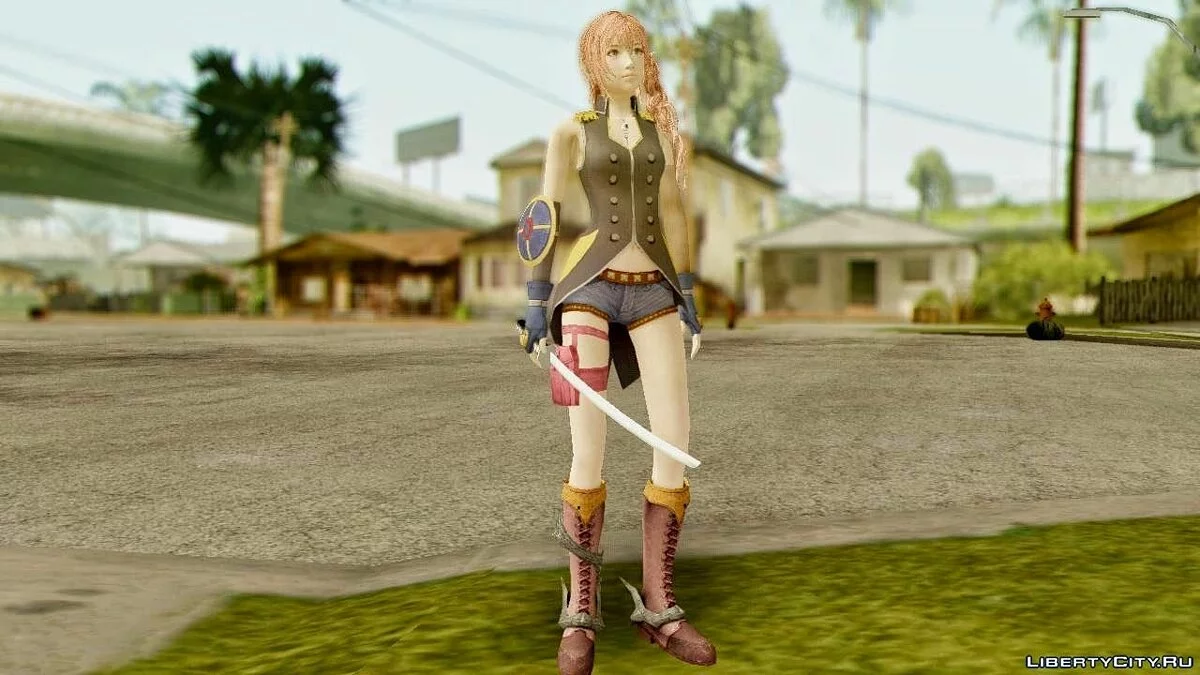 Final Fantasy XIII-2 Serah Style and Steel / GTA San Andreas