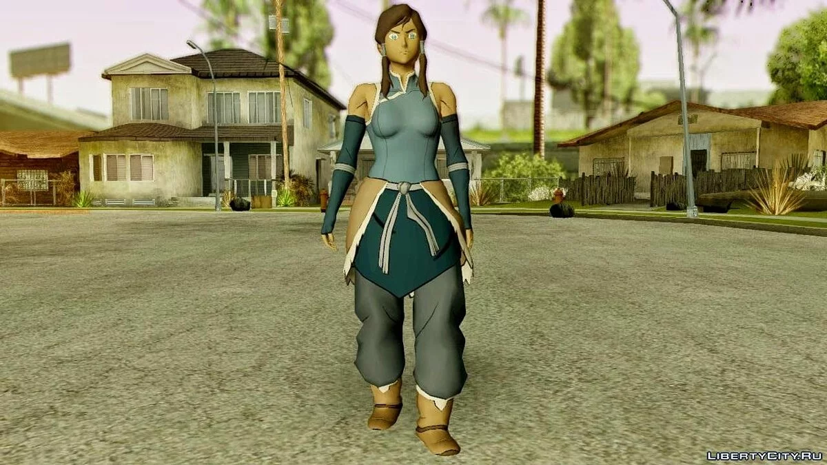 Korra from The Legend Of Korra / GTA San Andreas
