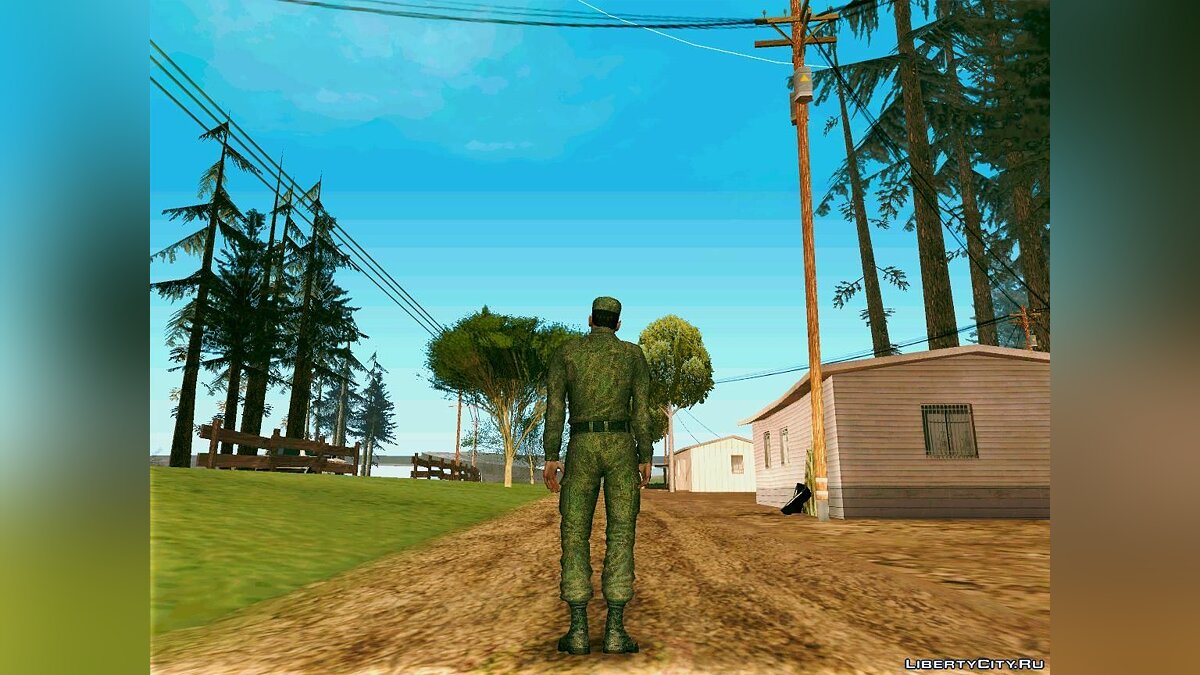 Скачать Рядовой современная армия РФ для GTA San Andreas