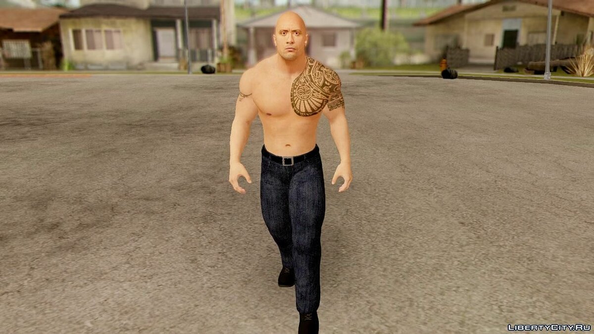 Скачать WWE 2K15 The Rock для GTA San Andreas