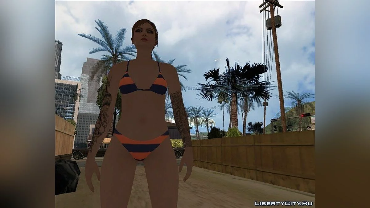 Skin Female #1 from GTA V Online / GTA San Andreas
