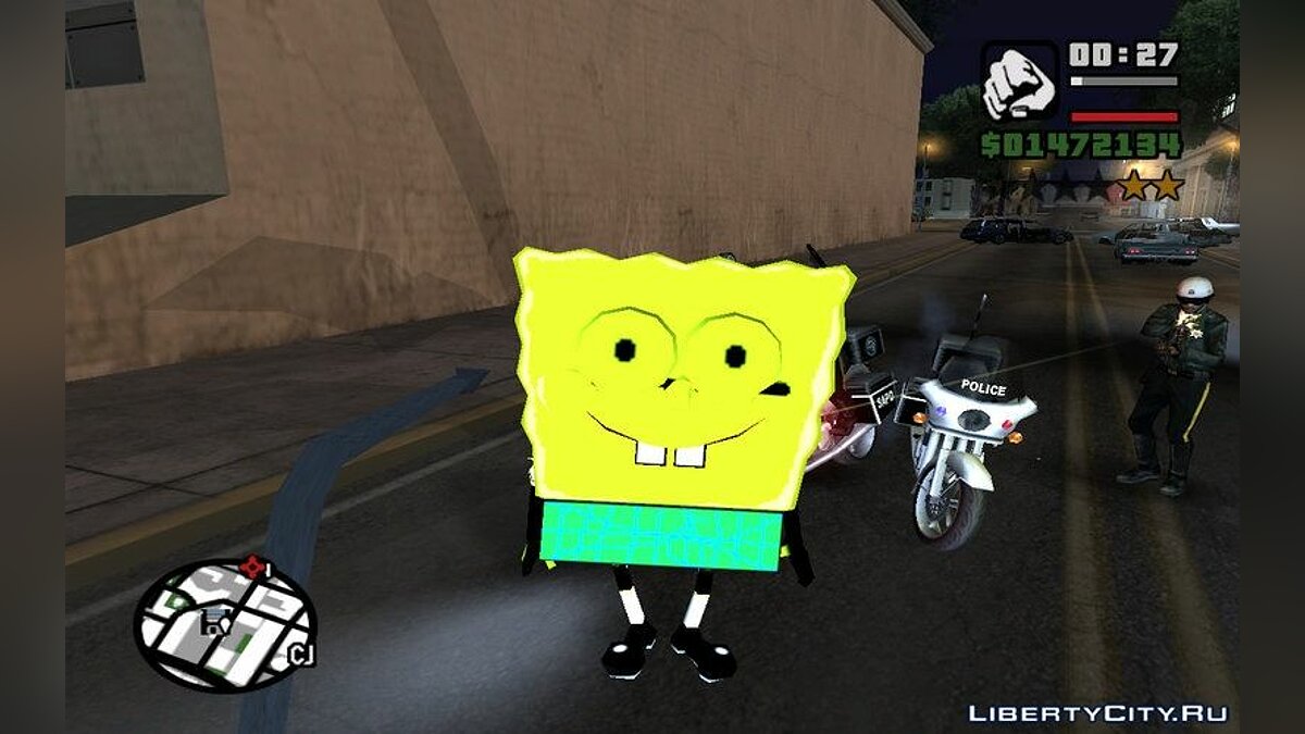 Скачать Spongeman для GTA San Andreas