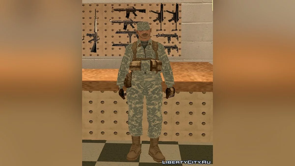 Военный США в камуфляже ACUPAT / GTA San Andreas